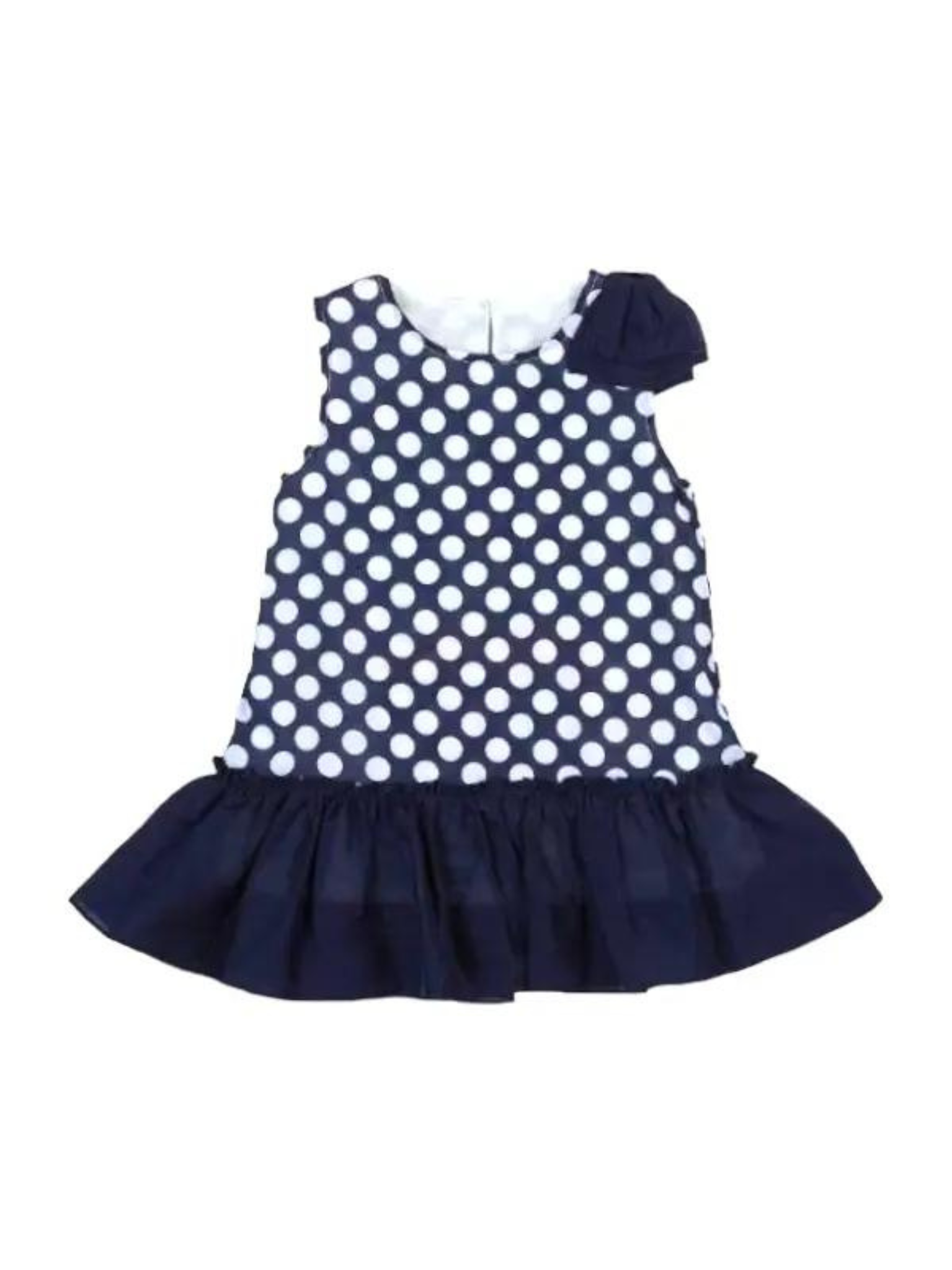 VESTIDO AZUL MARINO POLKA DOT