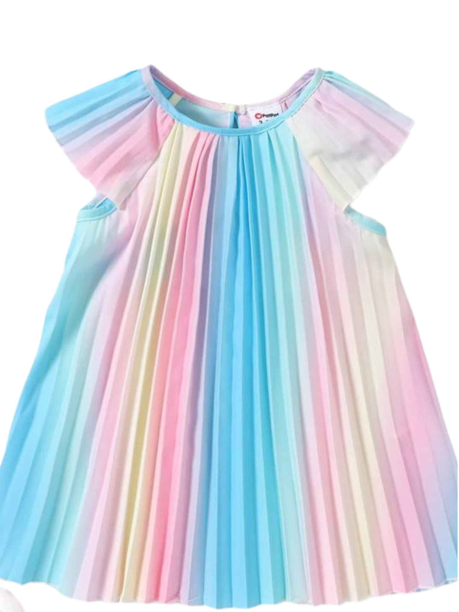 VESTIDO ARCOIRIS TONOS PASTEL