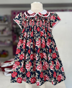 Vestido smock flores