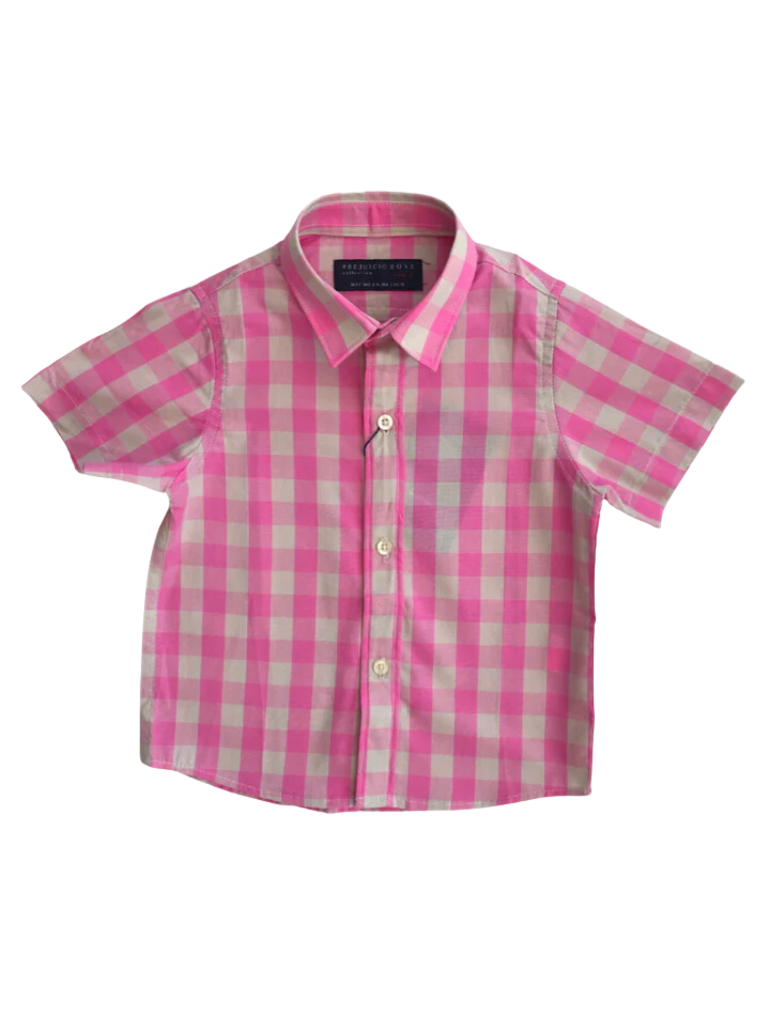 CAMISA CUADROS ROSA Y CAQUI