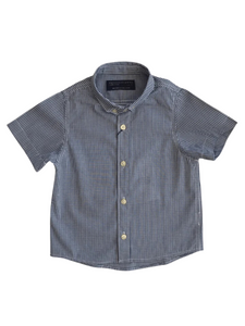 CAMISA MINI CUADROS AZUL MARINO