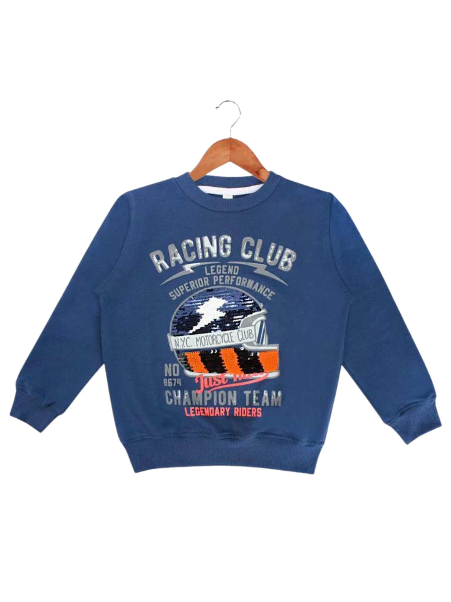 SUDADERA AZUL RACING CLUB