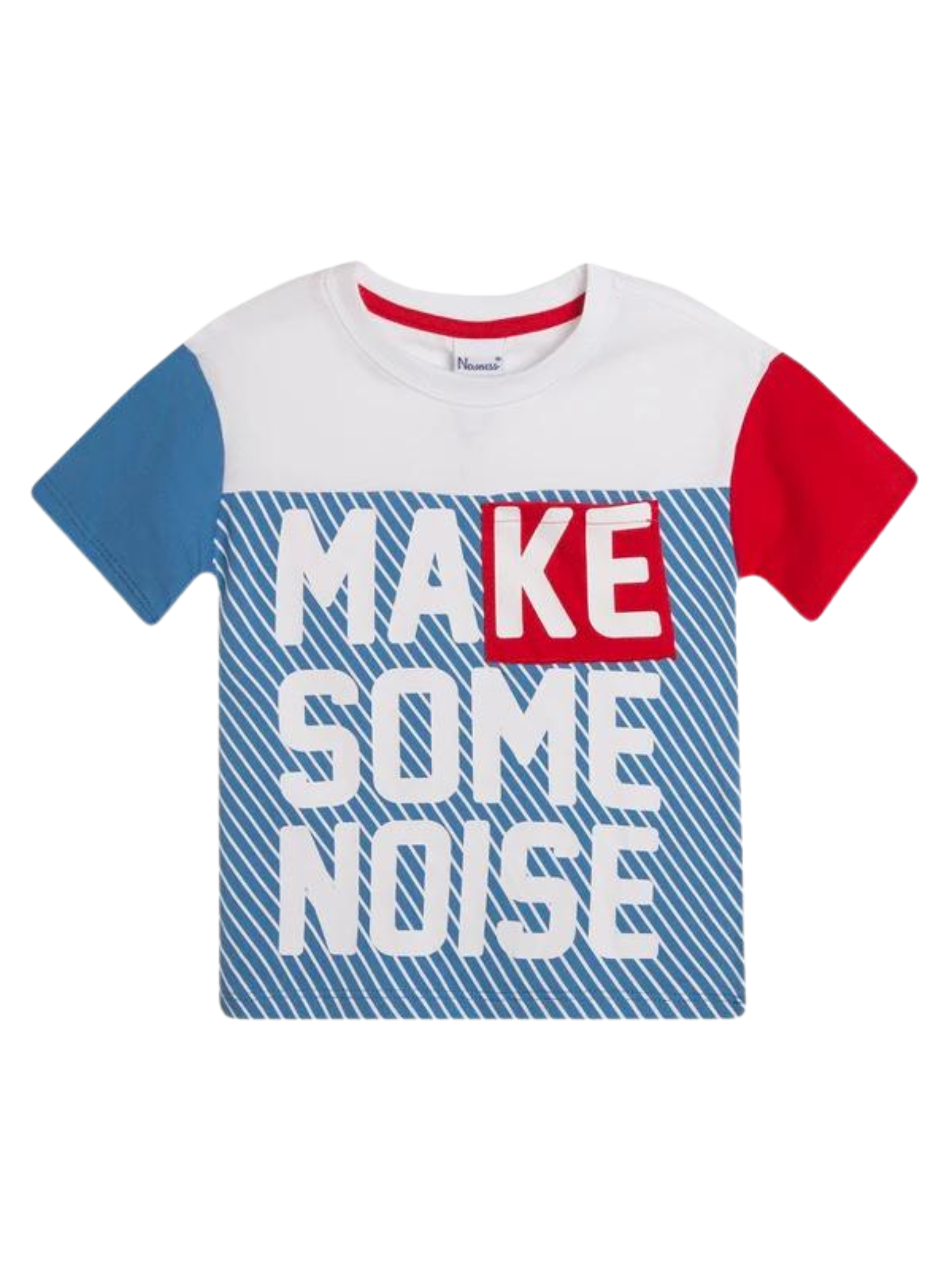 PLAYERA CON ESTMPADO "MAKE SOME NOISE"