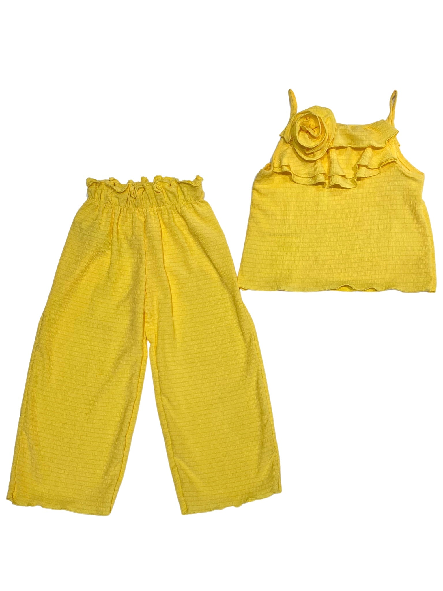 CONJUNTO BLUSA Y PANTALÓN AMARILLO