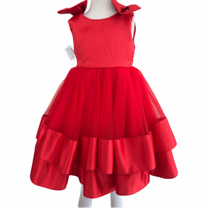 VESTIDO ROJO MOÑOS